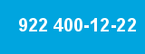 922 400-12-22